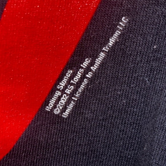 VINTAGE Rolling Stones Classic Tongue black concert band t-shirt SZ XL - Picture 3 of 8